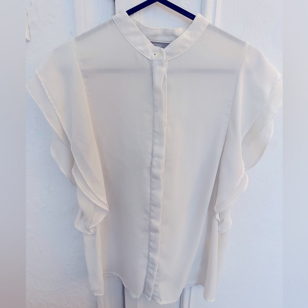 ASOS White Blouse Size 4